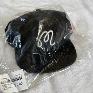 Malbon Black Tour Champion Embroidered Cap